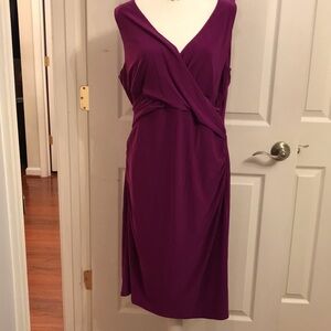 Purple Ralph Lauren V-Neck Dress